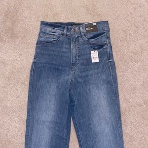 EXPRESS Straight Super High Rise Jeans